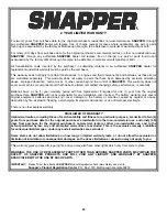 Preview for 23 page of Snapper RP216019KWV (7800199)  operat Safety Instructions & Operator'S Manual