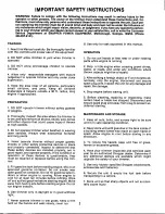 Preview for 2 page of Snapper RT 4151 Safety Instructions And Operator'S Manual