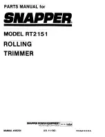 Preview for 12 page of Snapper RT2151 Parts Manual