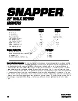 Preview for 22 page of Snapper S22675 Operator'S Manual