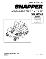 Preview for 1 page of Snapper SC18533 Parts Manual