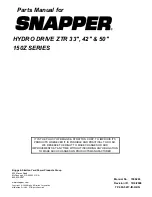 Preview for 60 page of Snapper SC18533 Parts Manual