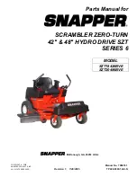 Preview for 1 page of Snapper SCRAMBLER SZT18426BVE Parts Manual