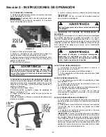 Preview for 14 page of Snapper SERIE 1 CZT19481KWV (Spanish) Manual Del Operador E Instrucciones De Seguridad