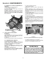 Preview for 16 page of Snapper SERIE 1 CZT19481KWV (Spanish) Manual Del Operador E Instrucciones De Seguridad