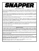 Preview for 32 page of Snapper SERIE 1 CZT19481KWV (Spanish) Manual Del Operador E Instrucciones De Seguridad