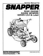 Предварительный просмотр 1 страницы Snapper SERIE 4 Service Manual