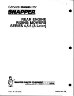 Предварительный просмотр 58 страницы Snapper SERIE 4 Service Manual