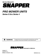 Предварительный просмотр 52 страницы Snapper Series 0 thru Series 4 Service Manual