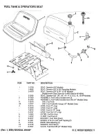 Предварительный просмотр 26 страницы Snapper Series 11 Parts Manual