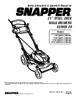 Snapper SERIES 20 Safety Instructions & Operator'S Manual preview