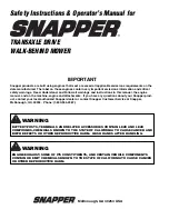 Предварительный просмотр 32 страницы Snapper SFH13320KW Safety Instructions & Operator'S Manual