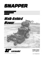 Snapper SGV13320KW Operator'S Manual preview