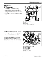 Предварительный просмотр 5 страницы Snapper Simplicity 5900660 Dealer Setup & Adjustment Instructions Manual