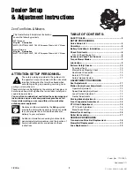 Snapper Simplicity 7800071 Dealer Setup & Adjustment Instructions Manual preview