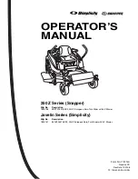 Предварительный просмотр 1 страницы Snapper Simplicity 7800157 Operator'S Manual