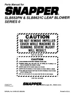 Предварительный просмотр 4 страницы Snapper SLB552PN Parts Manual