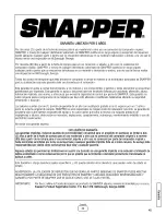 Предварительный просмотр 91 страницы Snapper SLT23460AWS Safety Instructions & Operator'S Manual