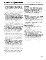 Preview for 7 page of Snapper Snapper 165924 Operating Instructions Manual