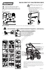 Предварительный просмотр 1 страницы Snapper SP3400 Quick Start Up/Shutdown Manual