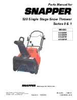 Snapper SS5200E Parts Manual preview