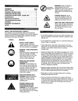 Preview for 2 page of Snapper SST-CV Owner'S Manual