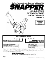 Snapper SX5200E Safety Instructions & Operator'S Manual preview