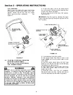 Preview for 8 page of Snapper SX5200E Safety Instructions & Operator'S Manual