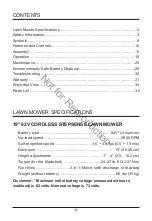 Preview for 2 page of Snapper SXD19SSWM82 Owner'S Manual