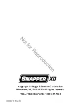 Preview for 40 page of Snapper SXD19SSWM82 Owner'S Manual