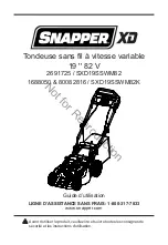 Preview for 41 page of Snapper SXD19SSWM82 Owner'S Manual