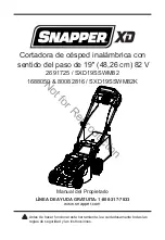 Preview for 81 page of Snapper SXD19SSWM82 Owner'S Manual