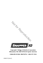 Preview for 120 page of Snapper SXD19SSWM82 Owner'S Manual