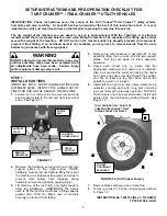 Предварительный просмотр 1 страницы Snapper TURF CRUISER Setup Instructions And Pre-Operation