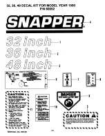 Preview for 32 page of Snapper W321252KW Parts List