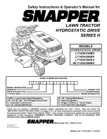 Snapper WLT145H38HBV Safety Instructions & Operator'S Manual preview