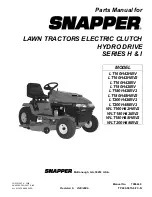 Preview for 1 page of Snapper WLT160H42HBV2 Parts Manual