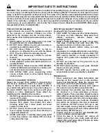 Preview for 2 page of Snapper WLT170H38IBV Safety Instructions & Operator'S Manual