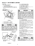 Preview for 30 page of Snapper WLT170H38IBV Safety Instructions & Operator'S Manual