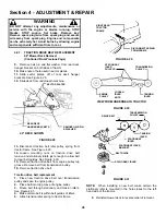 Preview for 28 page of Snapper WLT180H42IBV2 Safety Instructions & Operator'S Manual