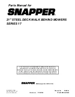 Preview for 56 page of Snapper WP216517BV Parts Manual