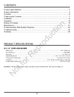 Preview for 2 page of Snapper XD SXD19PWM82 Owner'S Manual