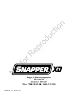 Preview for 28 page of Snapper XD SXD19PWM82 Owner'S Manual