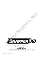 Preview for 56 page of Snapper XD SXD19PWM82 Owner'S Manual