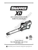 Snapper XD SXDBL82 Owner'S Manual предпросмотр