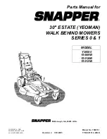 Snapper Y30080, Y30081B, Y30120B, Y301 Parts Manual preview