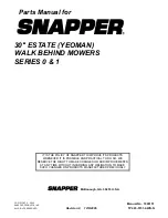 Preview for 42 page of Snapper Y30080, Y30081B, Y30120B, Y301 Parts Manual