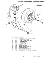 Предварительный просмотр 3 страницы Snapper Yard Cruiser HZ14330BVE Parts Manual