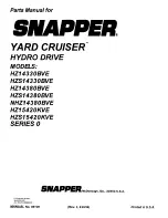 Предварительный просмотр 44 страницы Snapper Yard Cruiser HZ14330BVE Parts Manual