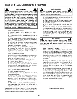 Preview for 20 page of Snapper YARD CRUISER HZS14331BVE Safety Instructions & Operator'S Manual